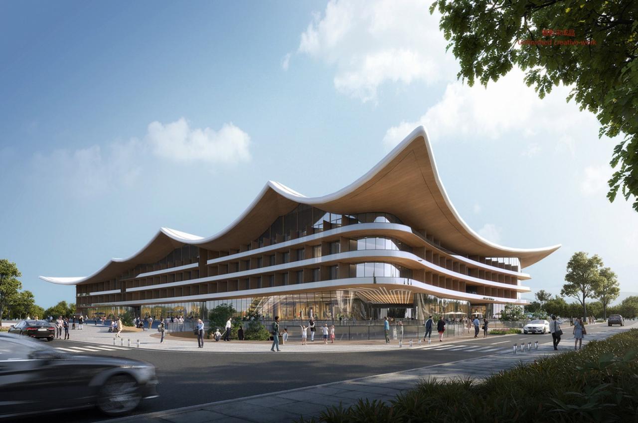 BIM建筑|东湖鹤舞：武汉湖光序曲城市度假酒店（国际竞赛优胜奖）/ 维思平建筑设计