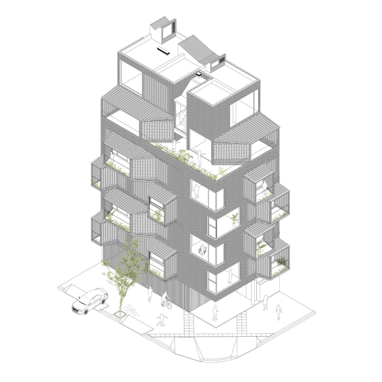 BIM建筑|M 5605 住宅 / Arqtipo