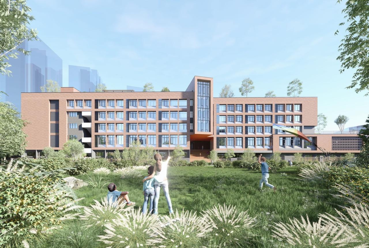 BIM建筑|深圳市黄龙坡九年一贯制学校 / 一境建筑设计