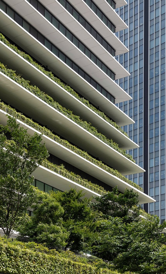 BIM建筑|英根霍芬在东京设计植物覆盖的摩天大楼