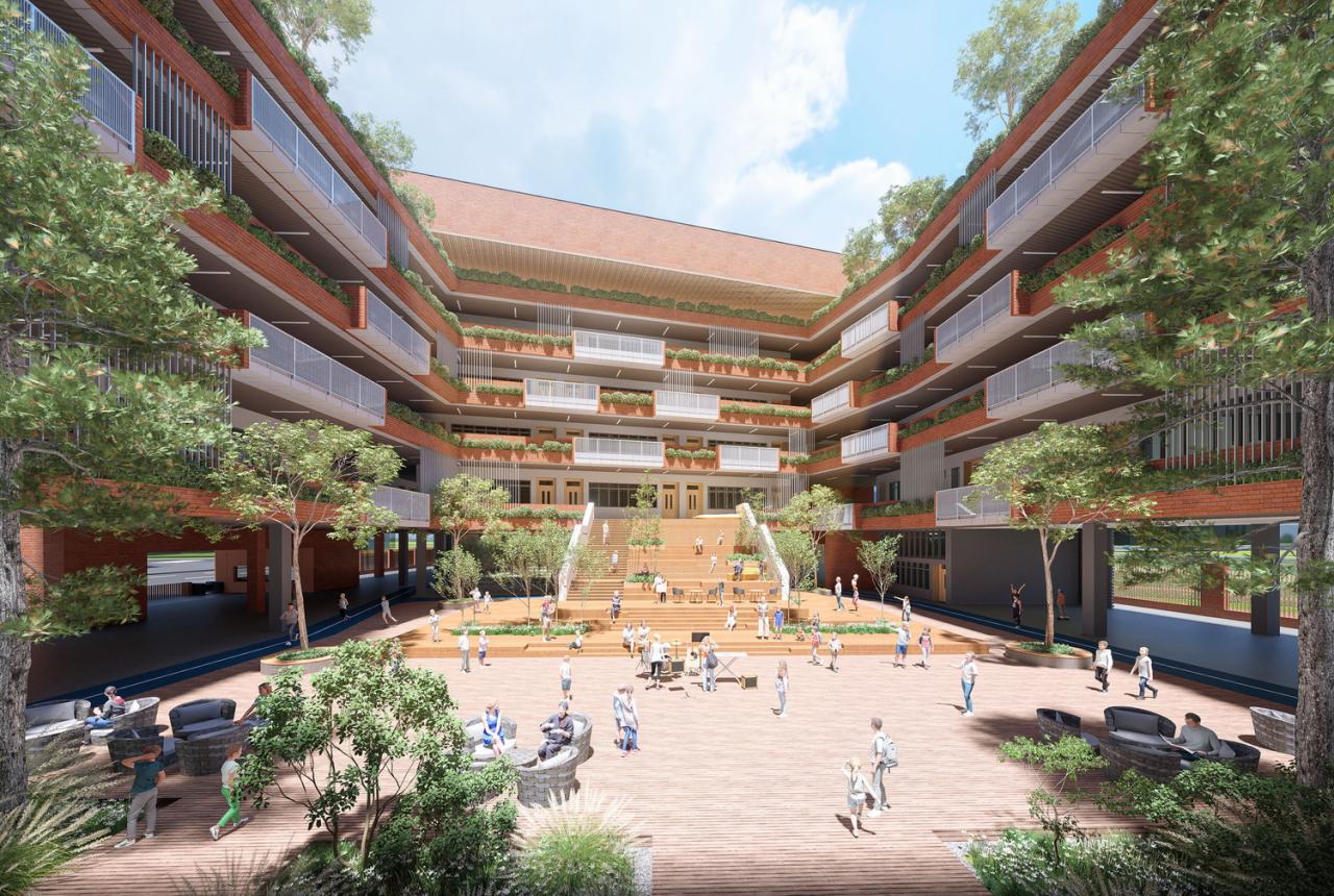 BIM建筑|深圳市黄龙坡九年一贯制学校 / 一境建筑设计