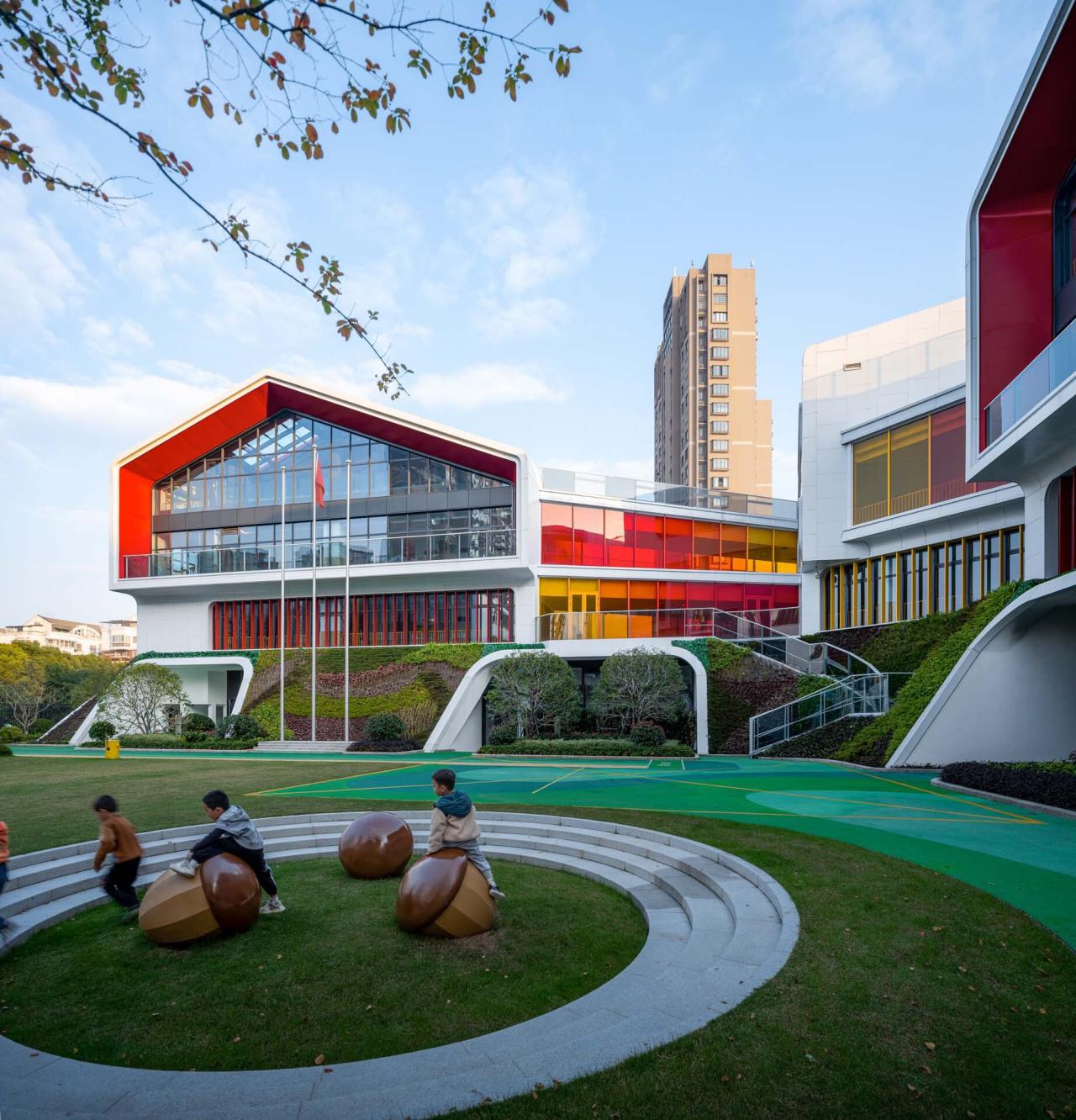 BIM建筑|金昌蒙德斐尔.幼儿园 / 零壹城市建筑事务所