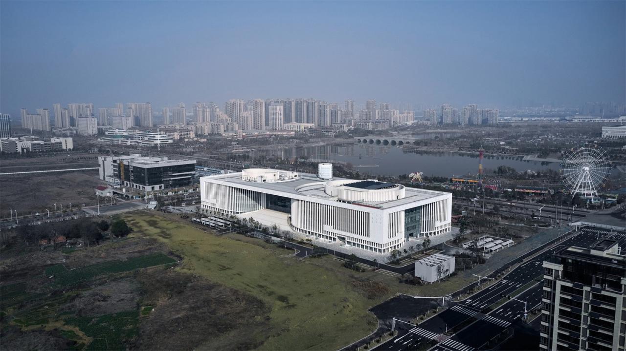 BIM建筑|肥东县大剧院文化馆 / 上海华都建筑规划设计有限公司