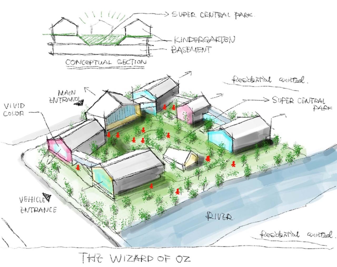 BIM建筑|金昌蒙德斐尔.幼儿园 / 零壹城市建筑事务所