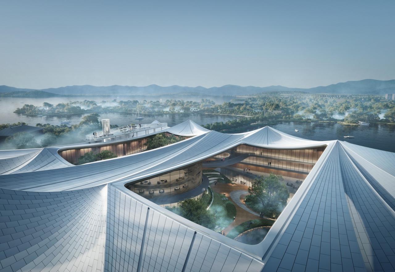 BIM建筑|东湖鹤舞：武汉湖光序曲城市度假酒店（国际竞赛优胜奖）/ 维思平建筑设计