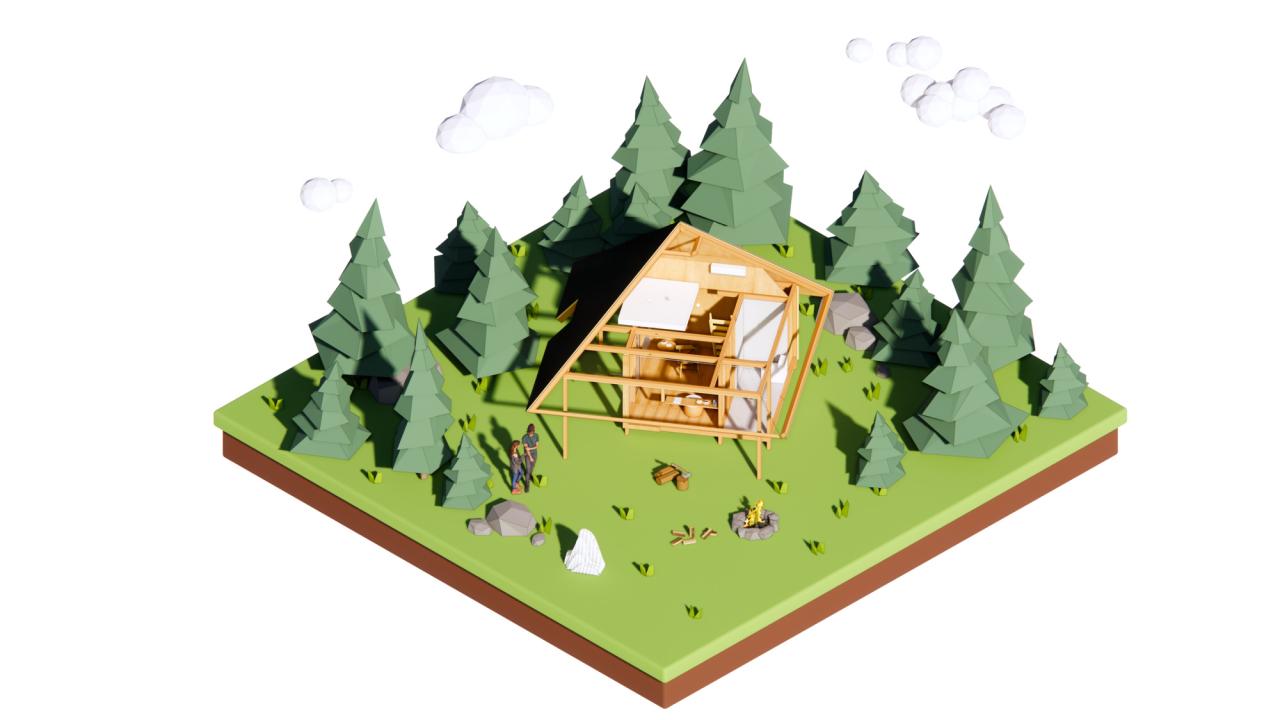 BIM建筑|荒野之家 #96# - 金字塔 / 个个世界 + 先进建筑实验室AaL