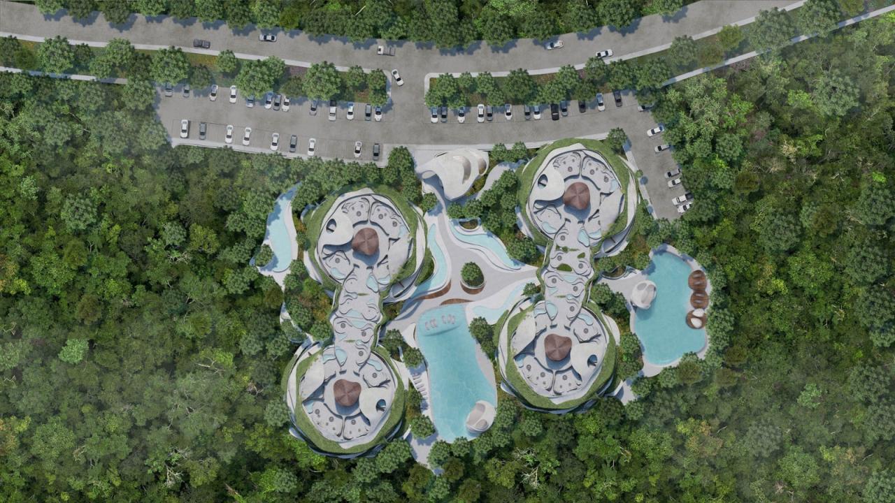 BIM建筑|“雕塑住宅”，首个图卢姆住宅项目 / AZULIK and Roth Architecture