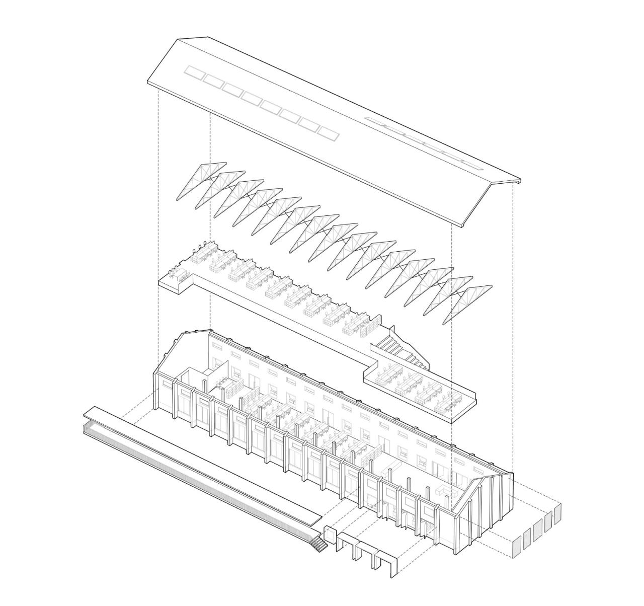 BIM建筑|长三角一体化示范区：丁栅水乡SOHO智慧粮仓 / line+建筑事务所、MLA+