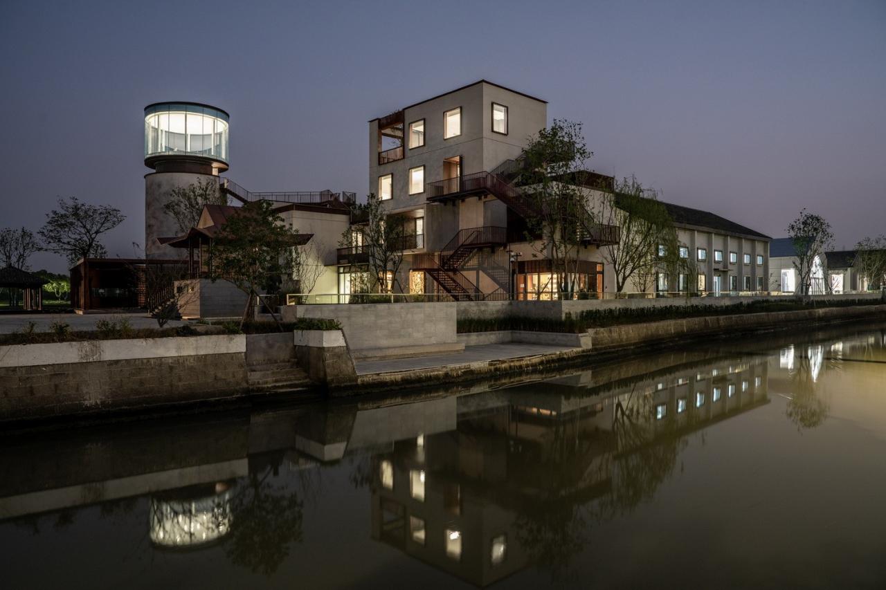 BIM建筑|长三角一体化示范区：丁栅水乡SOHO智慧粮仓 / line+建筑事务所、MLA+