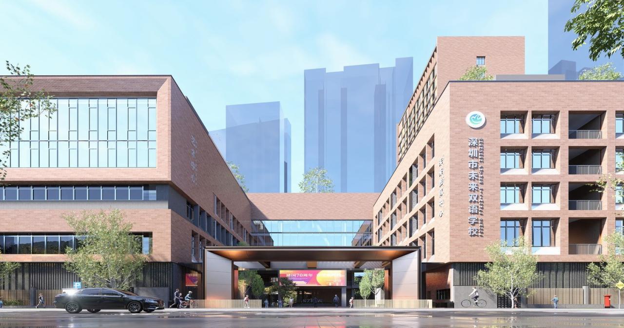 BIM建筑|深圳市黄龙坡九年一贯制学校 / 一境建筑设计