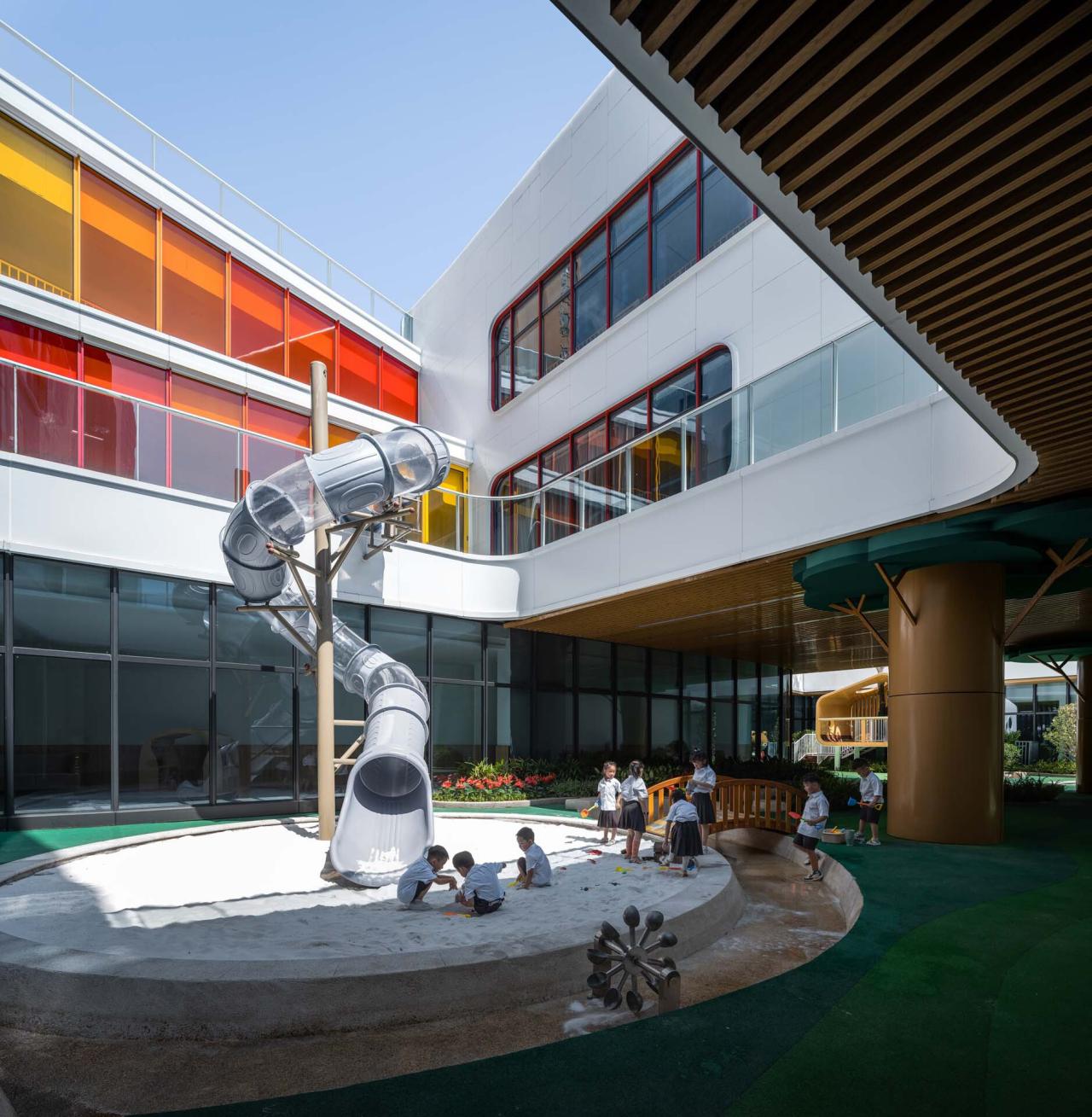 BIM建筑|金昌蒙德斐尔.幼儿园 / 零壹城市建筑事务所