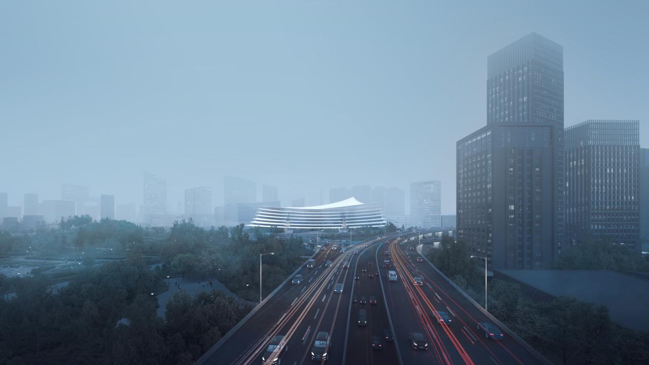 BIM建筑|中标候选方案：武汉图书馆新馆：叠书成阁·楚风江韵 / 维思平建筑设计