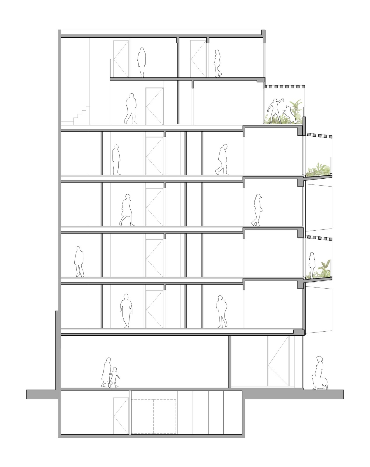 BIM建筑|M 5605 住宅 / Arqtipo