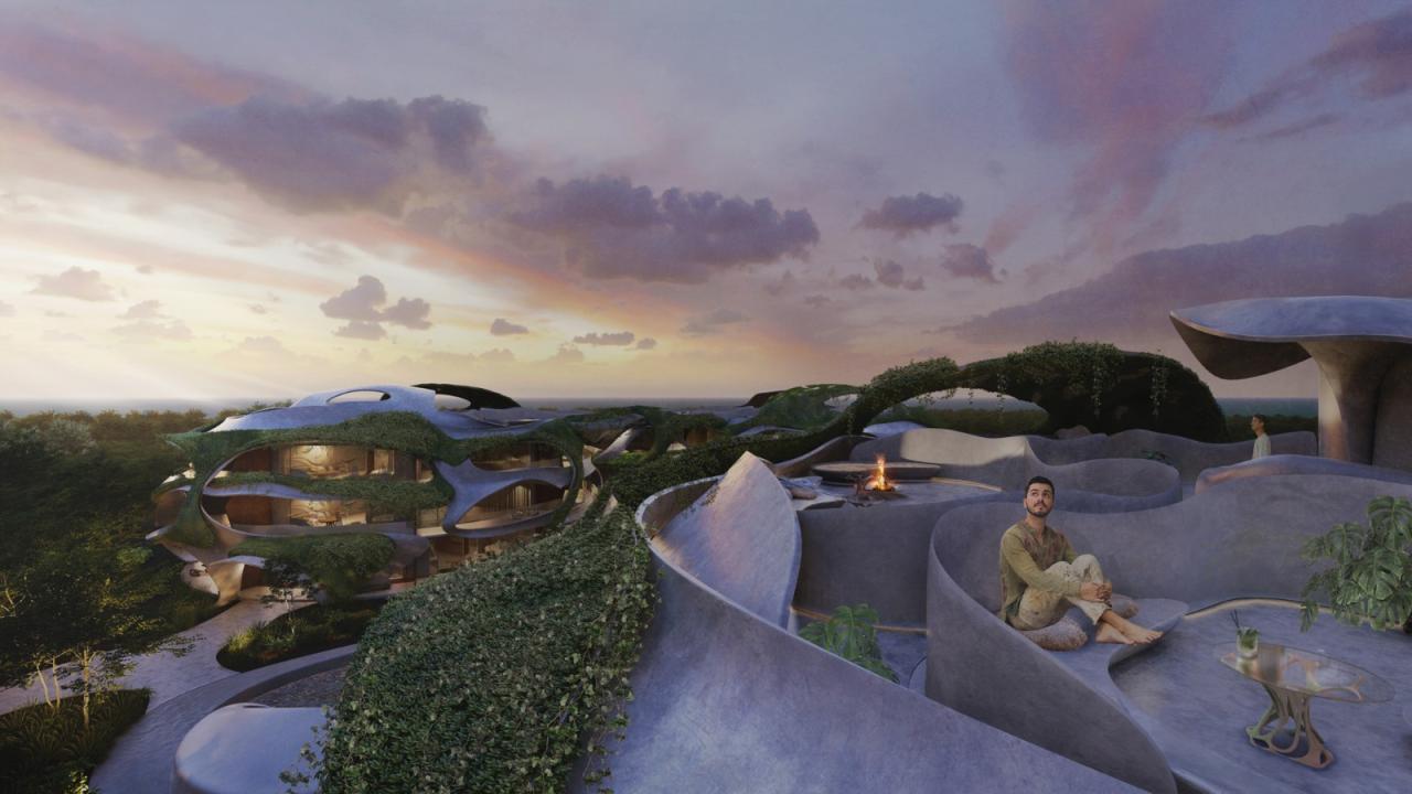 BIM建筑|“雕塑住宅”，首个图卢姆住宅项目 / AZULIK and Roth Architecture