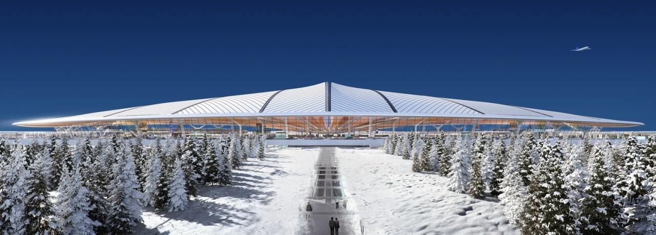 BIM建筑|长春机场新航站楼中标方案 / MAD联合体