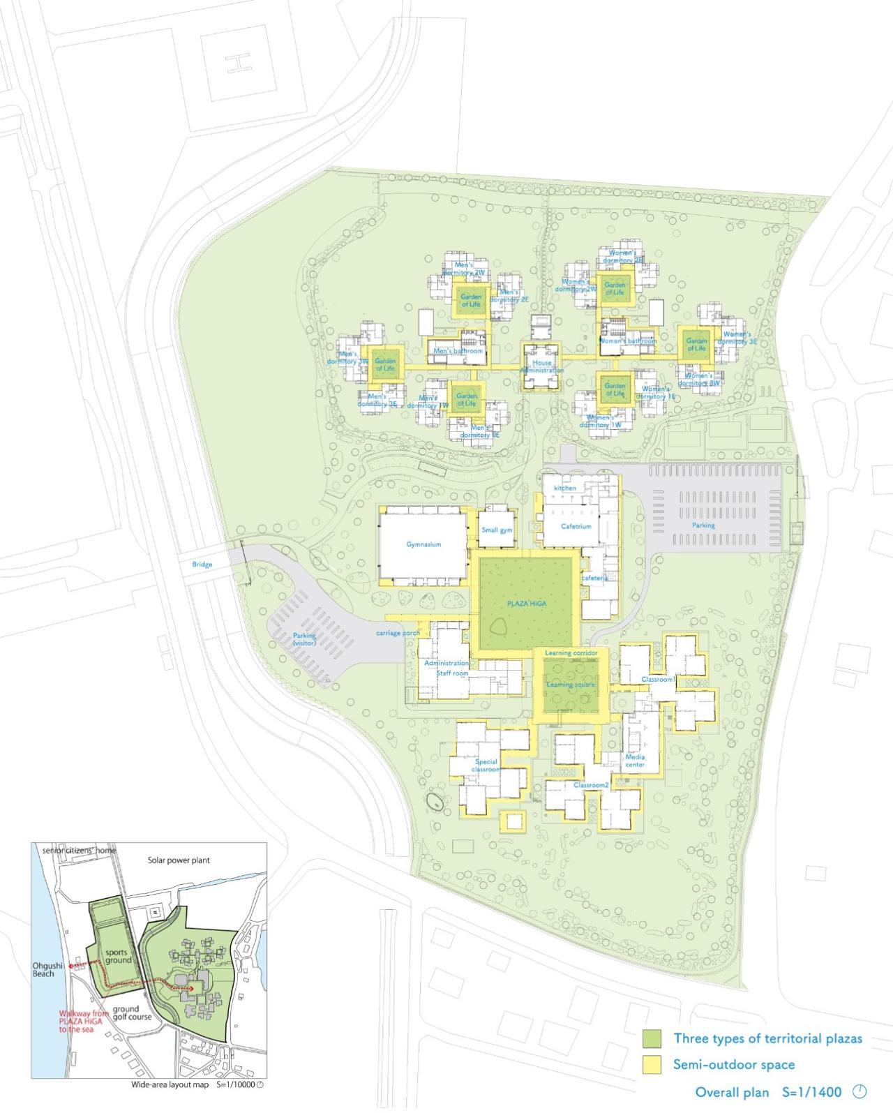 BIM建筑|组团式校园，广岛叡智学院 / CAn