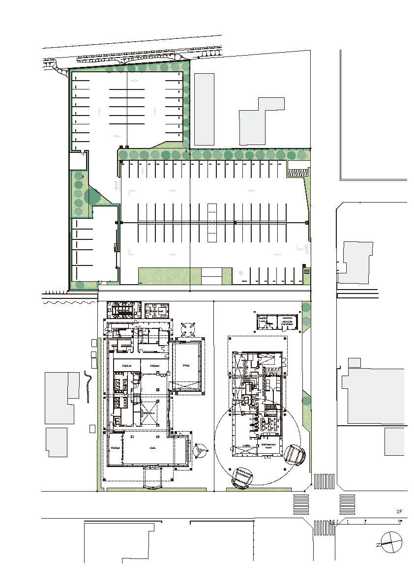 BIM建筑|甜点银行，走进‘巨人国’ / 日建设计