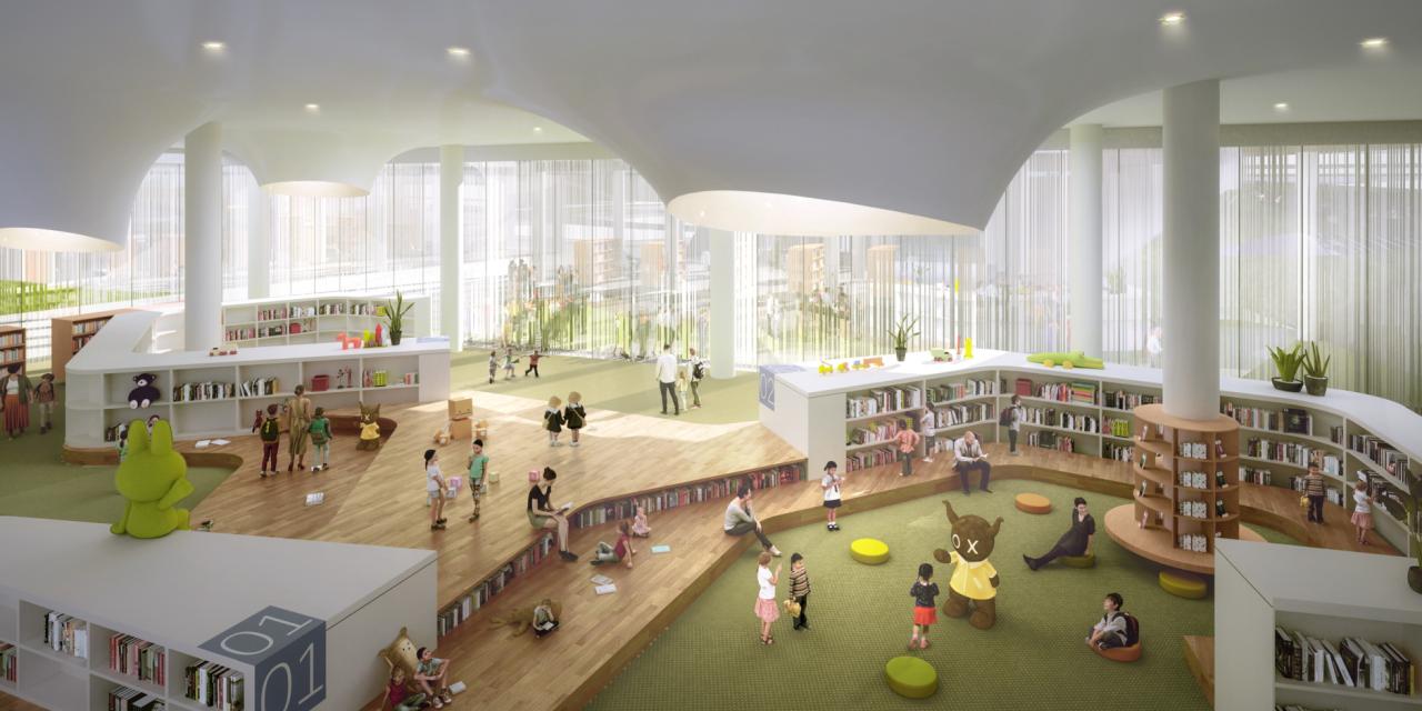 BIM建筑|中标候选方案：武汉图书馆新馆：叠书成阁·楚风江韵 / 维思平建筑设计