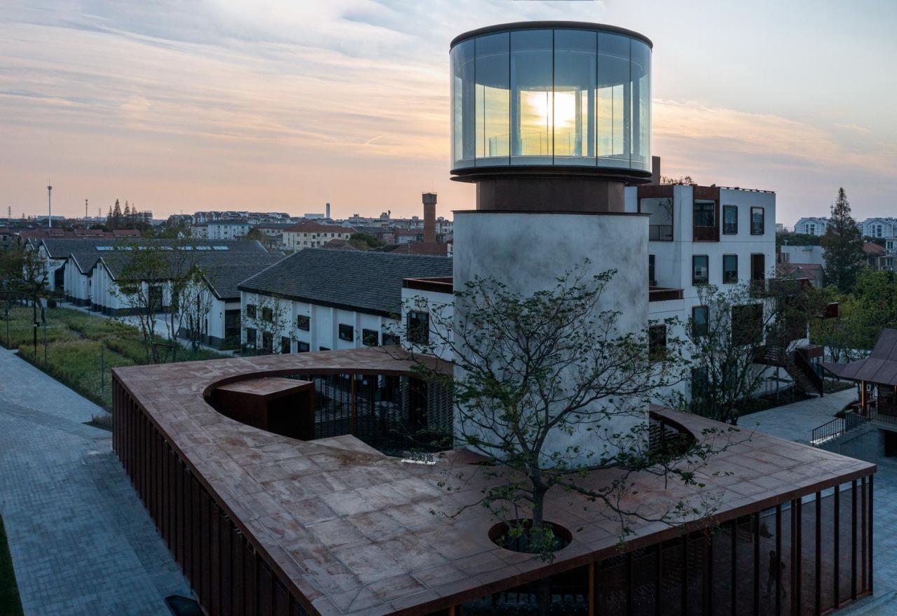 BIM建筑|长三角一体化示范区：丁栅水乡SOHO智慧粮仓 / line+建筑事务所、MLA+