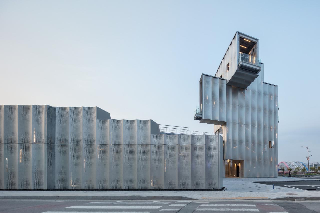 BIM建筑|穿孔板高阶用法，千高原观景台 / Emer-sys