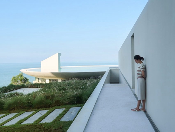 BIM建筑|三文工作室设计悬崖顶图书馆