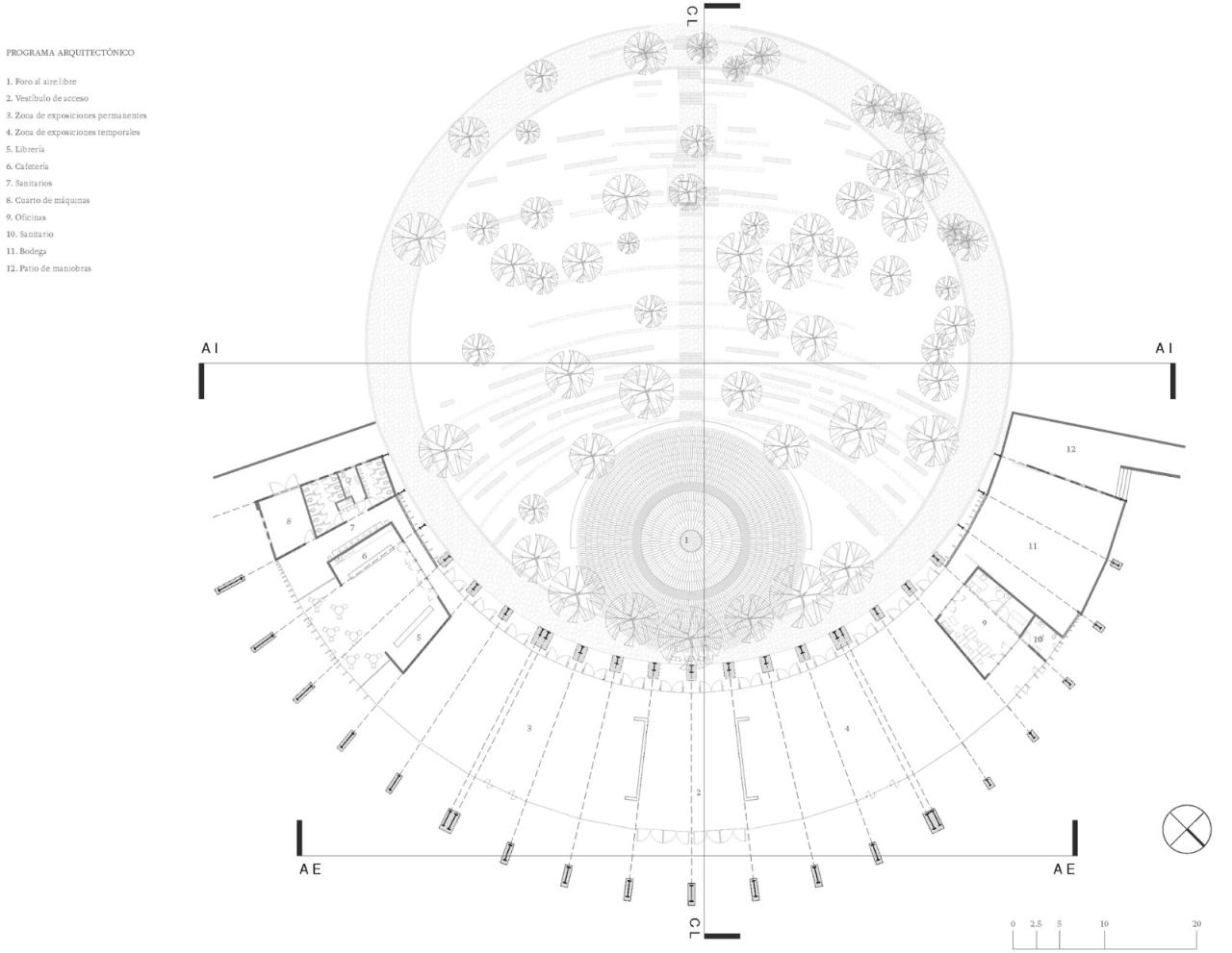 BIM建筑|覆盖在大地上，查普尔特佩克环境文化中心 / ERREqERRE Arquitectura y Urbanismo + Taller ID