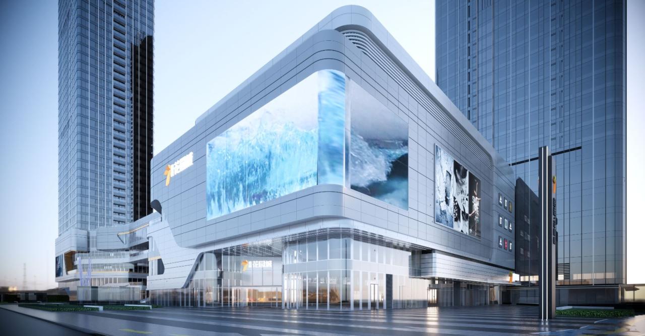 BIM建筑|长沙招商梅溪湖花园城方案首发：【二十四时·森活童行】科技生态有氧MALL / 三益中国