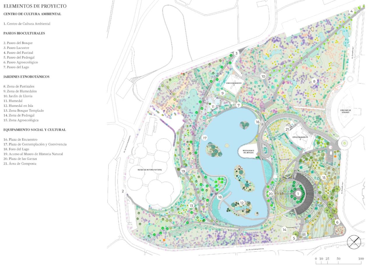 BIM建筑|覆盖在大地上，查普尔特佩克环境文化中心 / ERREqERRE Arquitectura y Urbanismo + Taller ID