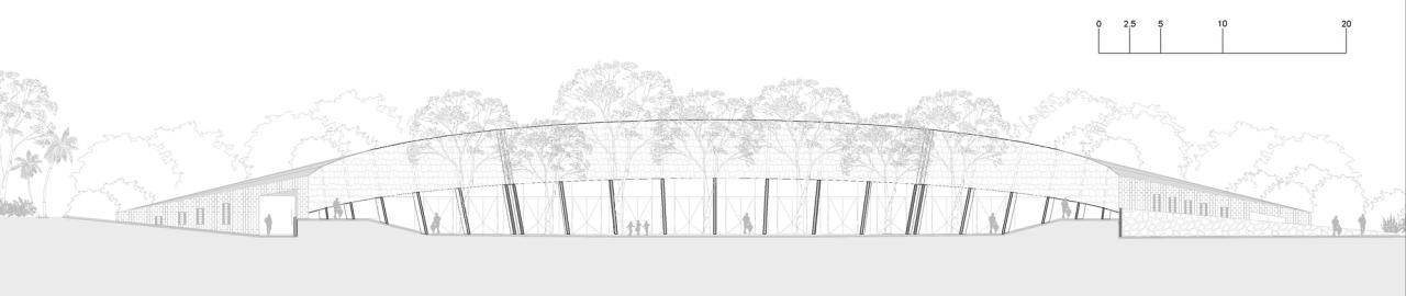 BIM建筑|覆盖在大地上，查普尔特佩克环境文化中心 / ERREqERRE Arquitectura y Urbanismo + Taller ID