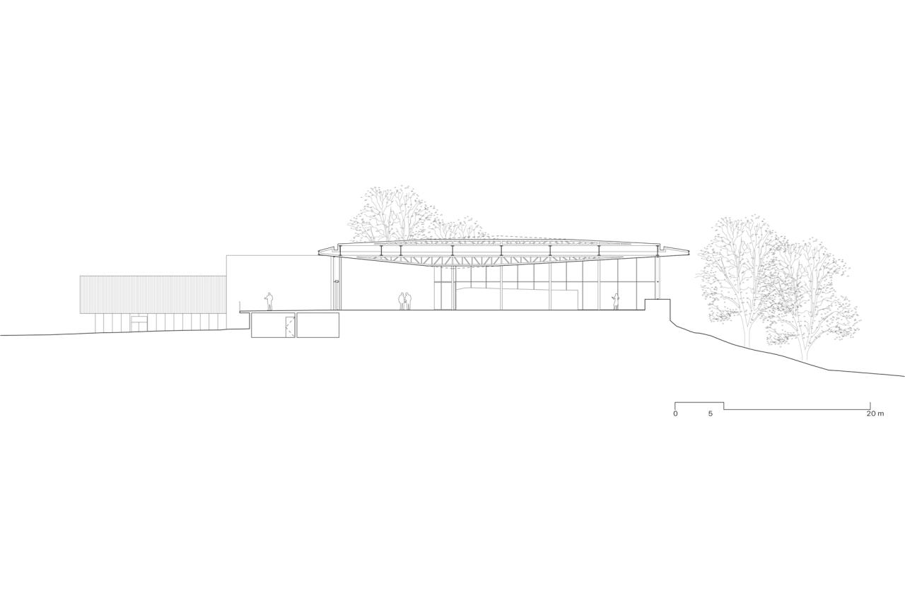 BIM建筑|城墙之中的活动中心 / Triangular