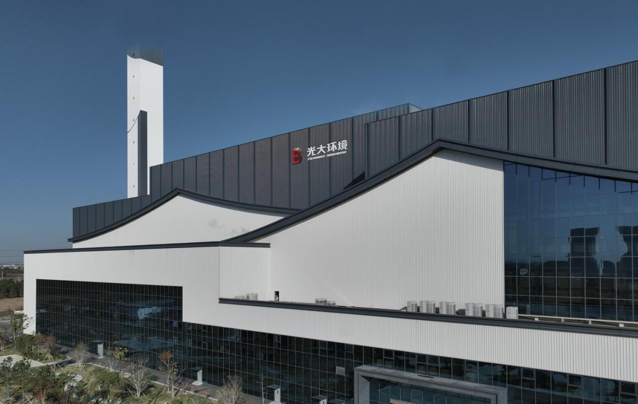 BIM建筑|锡东生活垃圾焚烧发电厂外立面改造 / 广州华科工程技术有限公司