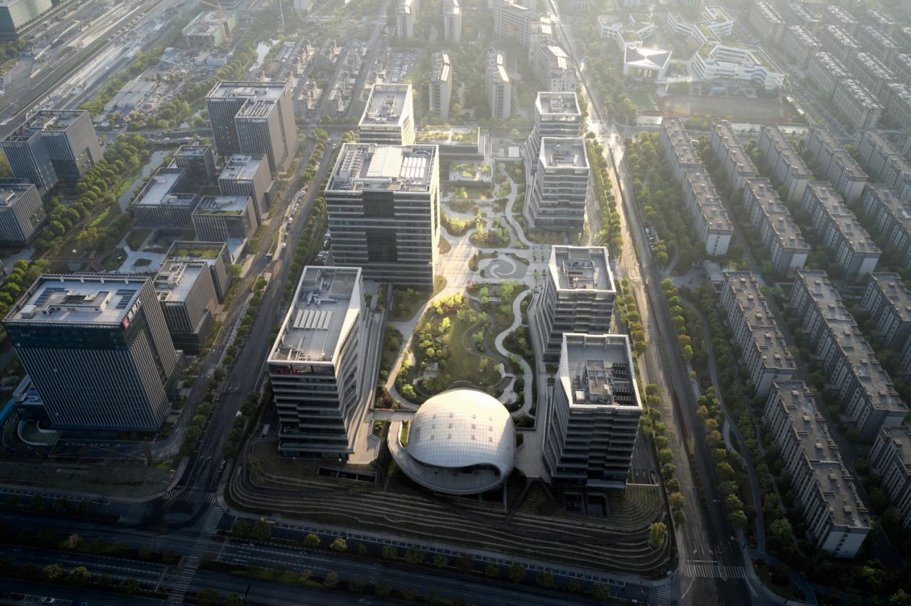 BIM建筑|科创办公：中电海康集团总部 / 中国联合工程有限公司