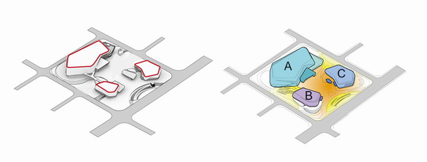 BIM建筑|自由 动感 科技：株洲汽博园交易中心一体化设计探讨 / 罗劲工作室