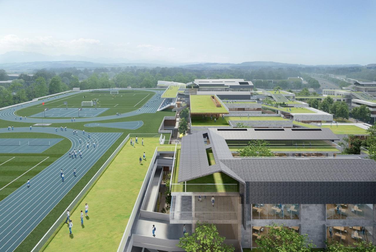 BIM建筑|湾区重点学校方案设计：佛山一中顺德学校 / AG汇创