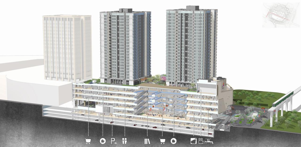 BIM建筑|十年筑造，一座天街一座城：重庆龙湖时代天街E馆 / 成执设计