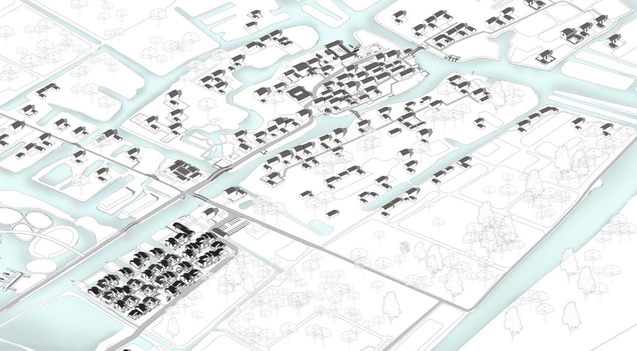 BIM建筑|阜宁县益林镇穆沟村新型社区 / 南大设计院周凌工作室
