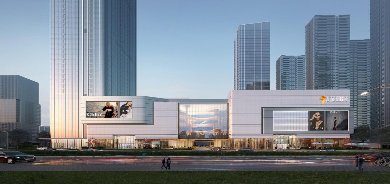 BIM建筑|长沙招商梅溪湖花园城方案首发：【二十四时·森活童行】科技生态有氧MALL / 三益中国