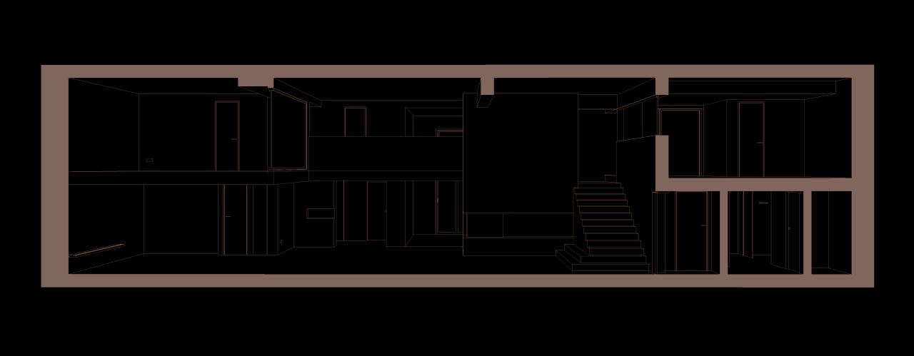 BIM建筑|梧桐树下的420平米复式公寓 :为年轻家庭巧妙创建”视线连通”挑高空间 / 八荒设计