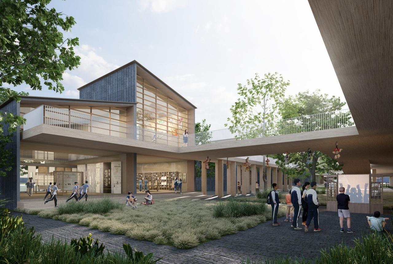 BIM建筑|湾区重点学校方案设计：佛山一中顺德学校 / AG汇创