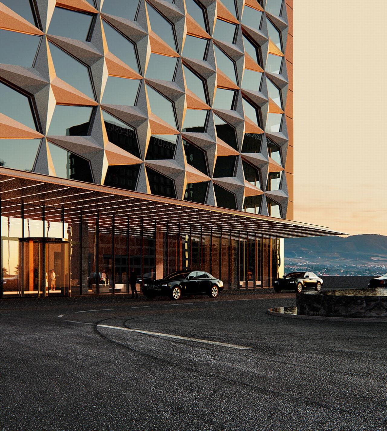 BIM建筑|洛杉矶环球影城希尔顿酒店扩建 / 朱培栋-line+建筑事务所