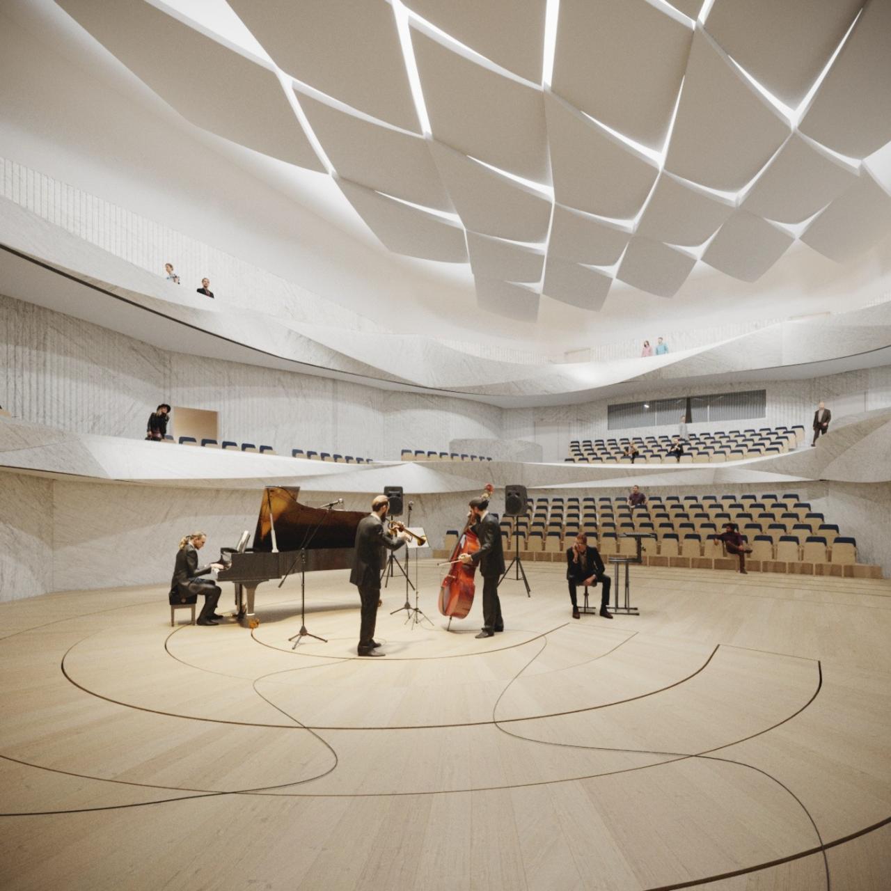 BIM建筑|塞尔维亚爱乐音乐厅 / AL_A 联合体