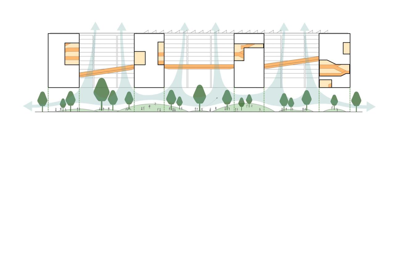 BIM建筑|南海桂城金桂高中 / 竖梁社