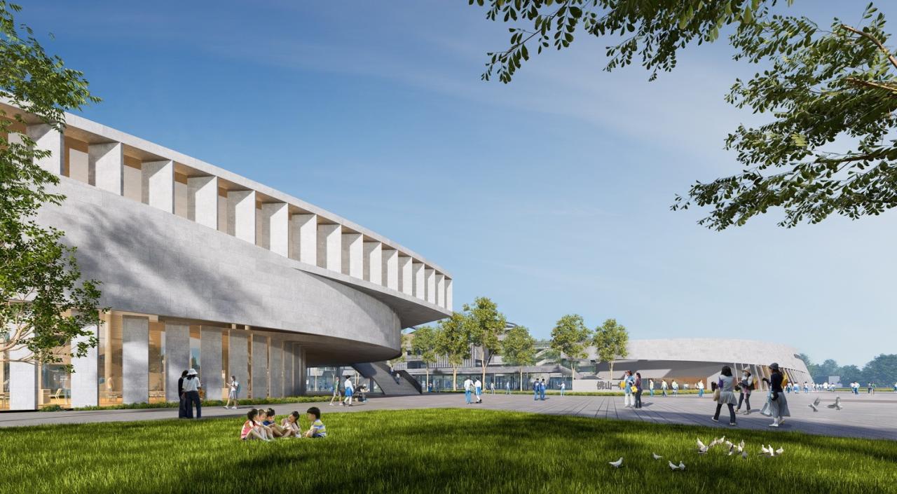 BIM建筑|湾区重点学校方案设计：佛山一中顺德学校 / AG汇创