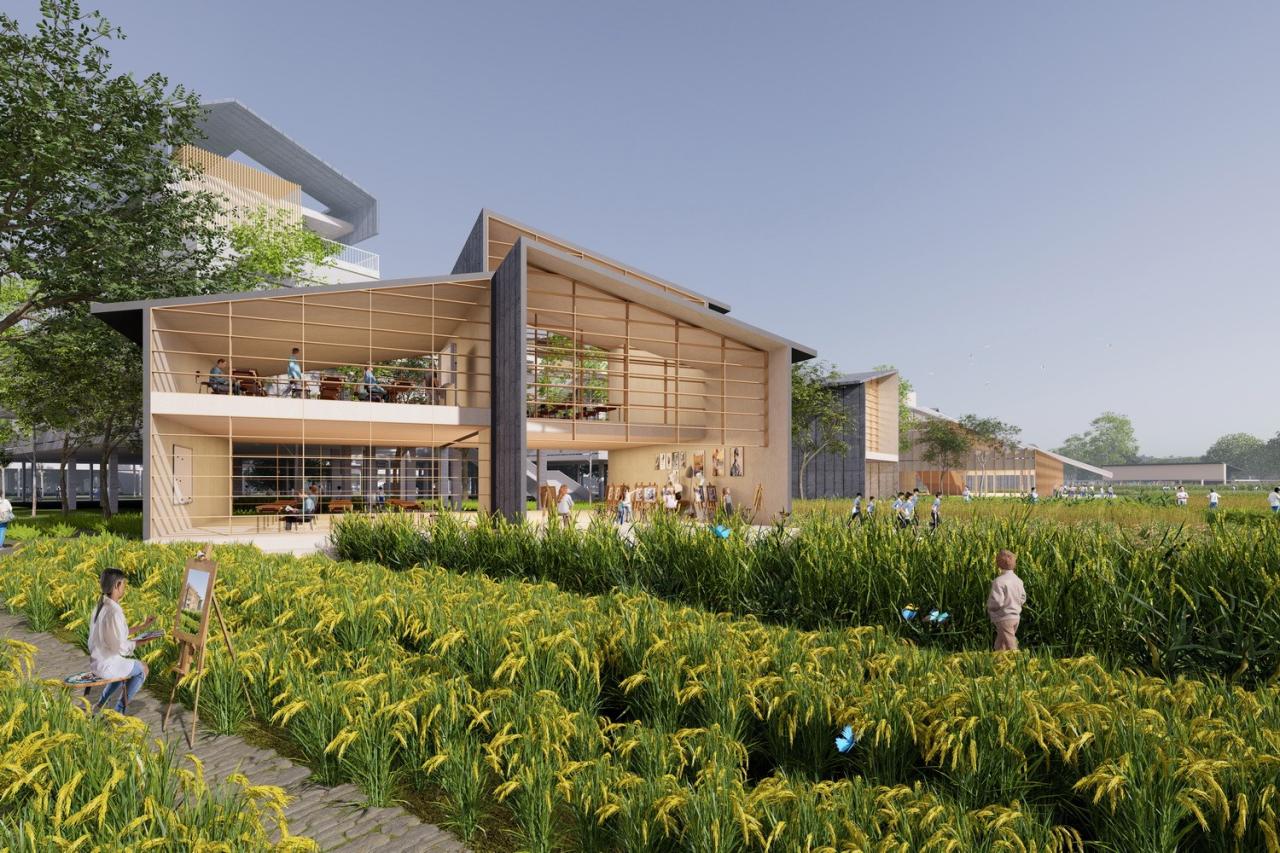 BIM建筑|湾区重点学校方案设计：佛山一中顺德学校 / AG汇创