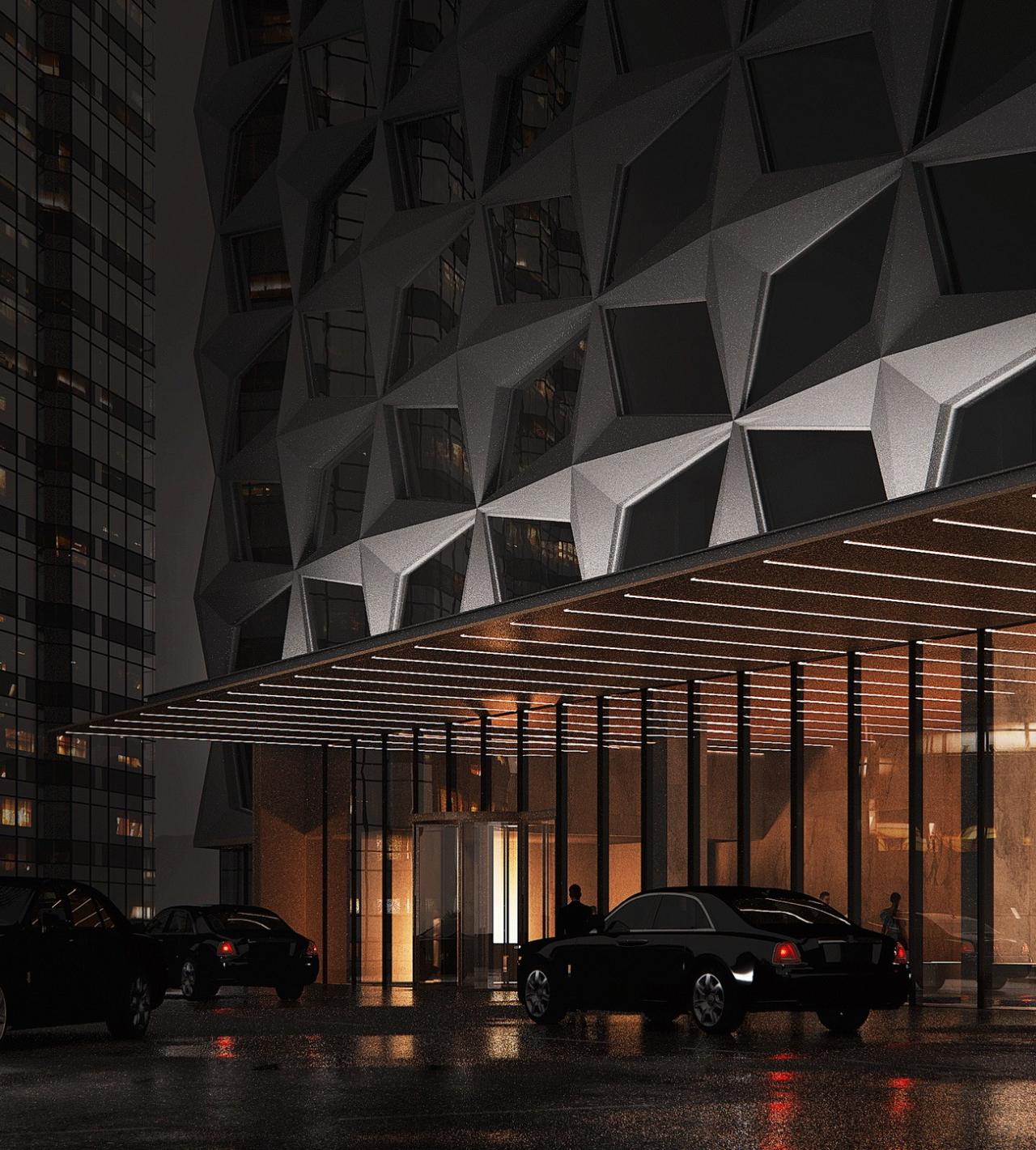 BIM建筑|洛杉矶环球影城希尔顿酒店扩建 / 朱培栋-line+建筑事务所