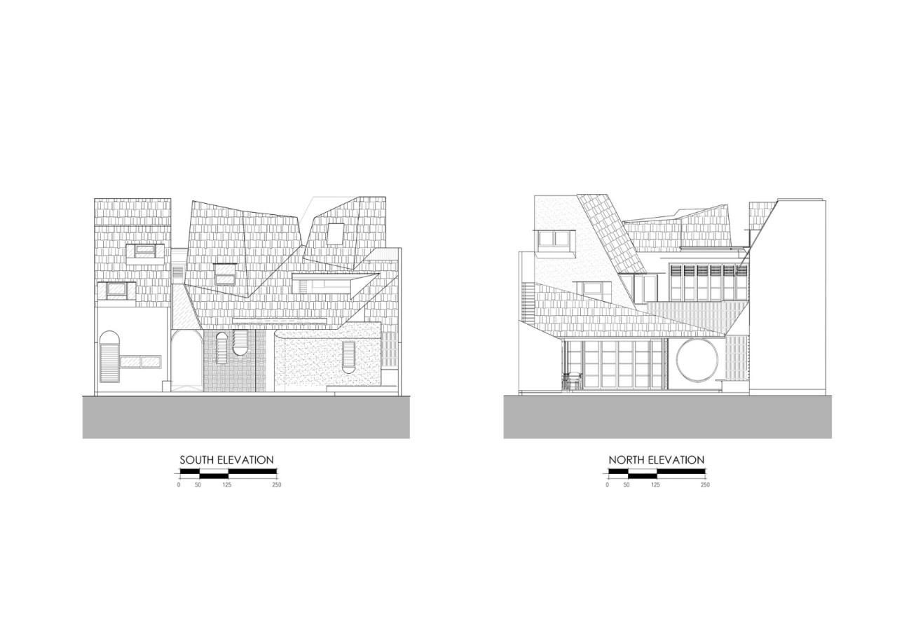 BIM建筑|爪哇屋顶+旋转房间，分心的房子 / Ismail Solehudin Architecture