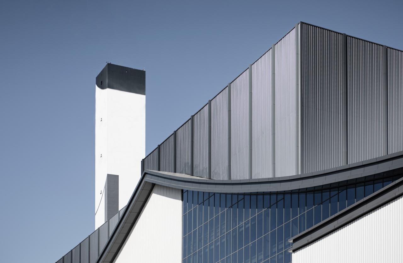 BIM建筑|锡东生活垃圾焚烧发电厂外立面改造 / 广州华科工程技术有限公司