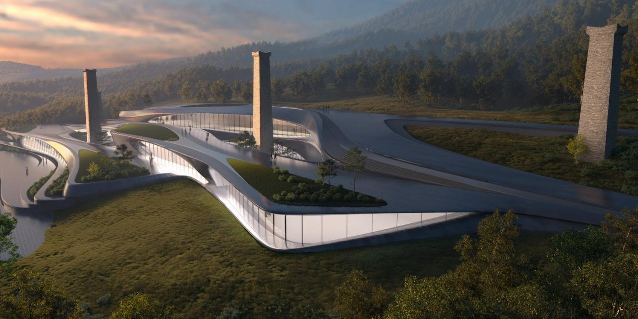 BIM建筑|藏碉石韵：四川省甘孜州丹巴县莫洛村文化综合体建筑设计 / 外行建筑