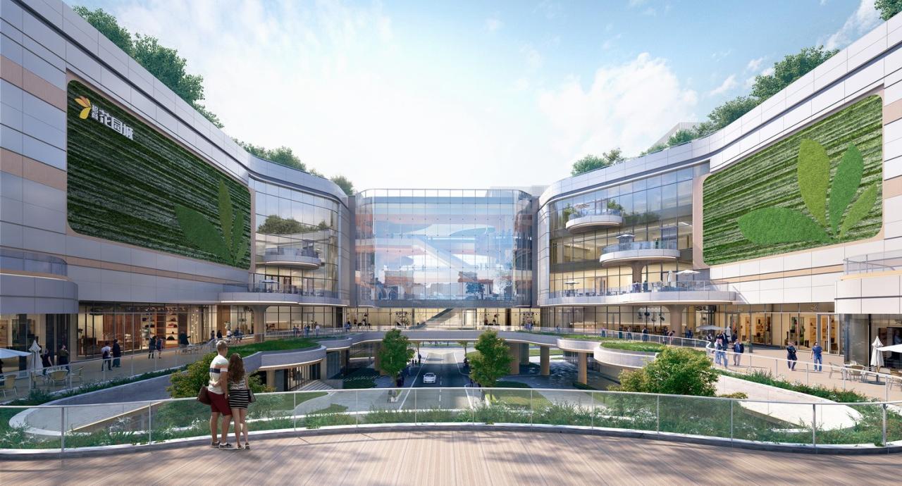 BIM建筑|长沙招商梅溪湖花园城方案首发：【二十四时·森活童行】科技生态有氧MALL / 三益中国