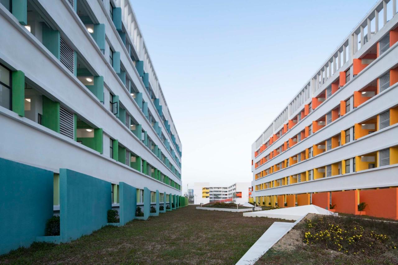 BIM建筑|南海桂城金桂高中 / 竖梁社